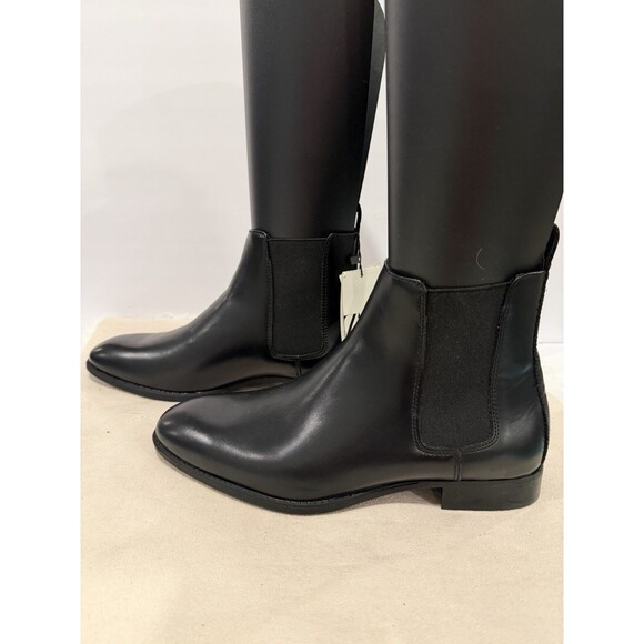 Zara Men Pointed Toe Chelsea Boots Black Faux Leather US 9 EUR 42 Ref: 2010/120 - Picture 6 of 11